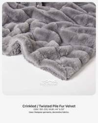 Crinkled Twisted Pile Fur Velvet Fabric 180-300 GSM | 44” & 58” Width | Designer Garments & Decorative Fabrics  in Surat
